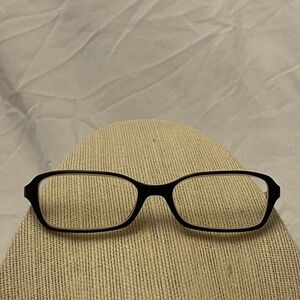 Cole Haan Brown Horn with Basketweave Detail Frame
